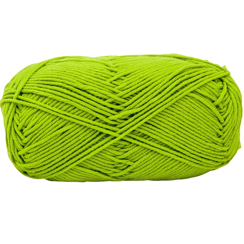 雪妃尔5股牛奶棉毛线萌娃娃五股精梳棉线粗毛线团diy手工编织发夹