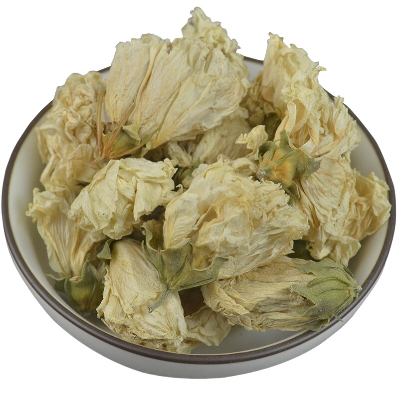 中药材  木槿花  白槿花  槿树花  大碗花  榈树花  500g克  碎