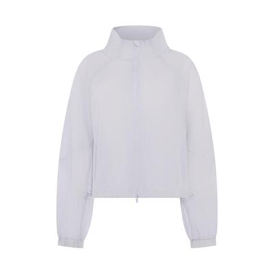 立领拉链梭织休闲宽松舒适外套女