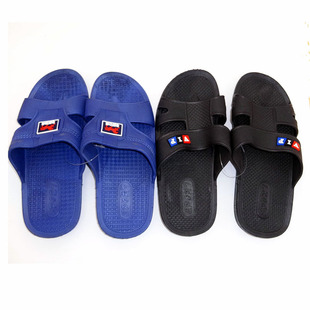 工字拖鞋 家居PVC男塑料拖鞋 浴室洗澡防滑地板橡胶夏凉拖鞋