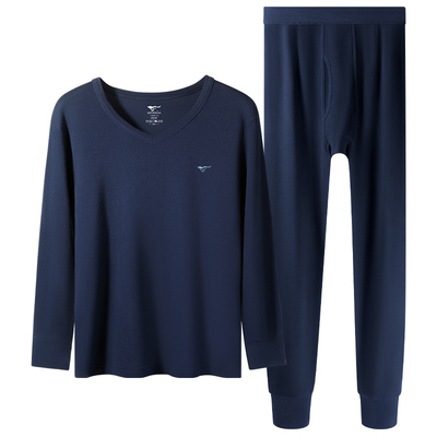 2套七匹狼纯棉秋衣秋裤套装男款