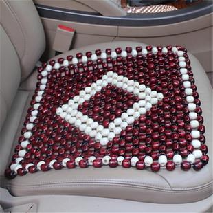 批发车坐垫汽车夏季 手编单片木质车用四方垫凉垫通用透气垫用品