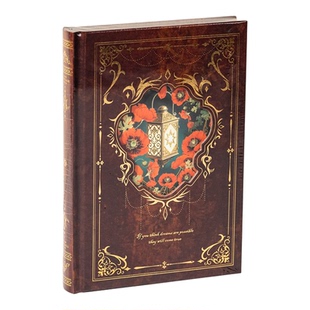 复古世纪赞歌烫金彩页笔记本高级感欧式华丽精装本手账本学生本册