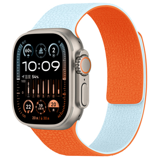 适用苹果手表表带磁吸硅胶s11新款applewatch表带iwatch表带ultra3运动s10代9/8/7/6/5腕带se3男士46mm42女生