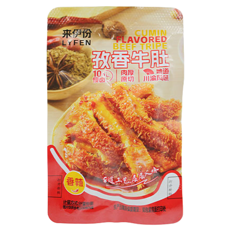 来伊份孜香牛肚500g休闲零食