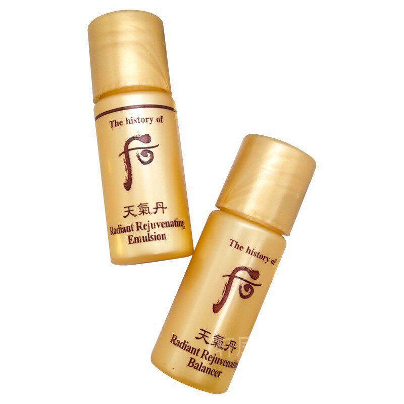 whoo后天气丹水乳小样精华面霜