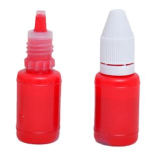 10ml快干原子印油批发速干原子印章印台用红油财务办公印泥补充液