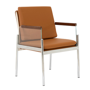 休闲中古椅意式茶桌椅茶椅家用扶手高级舒适餐桌椅轻奢设计师餐椅