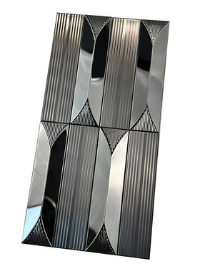 金字塔不锈钢3D立体菱形马赛克