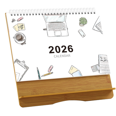 创意木质台历定制2026年新款日历