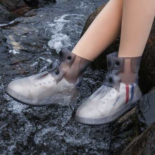 新品 成人鞋套雨天防水鞋套雨靴防雨户外防雨加厚耐磨鞋套防滑