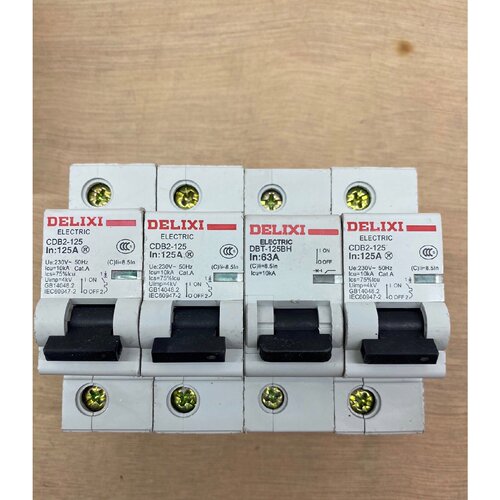 询价下单德力西黑色断路器CDB2-125.1P-4P空开断路器