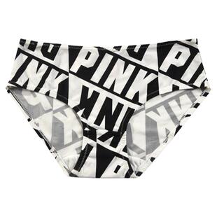 简单舒适~轻柔冰丝内裤女丝滑包臀欧美时尚字母运动纯棉档三角裤