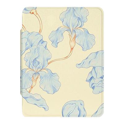 适用掌阅系列light4复古花朵turbo电子书保护套neo简约清新3Ultra汉王clear7锦鲤版6pro支架磁吸分离可旋转壳