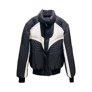 ANNAKIKI羽绒服 冬款设计师款女装小众 机能拼接带帽羽绒服