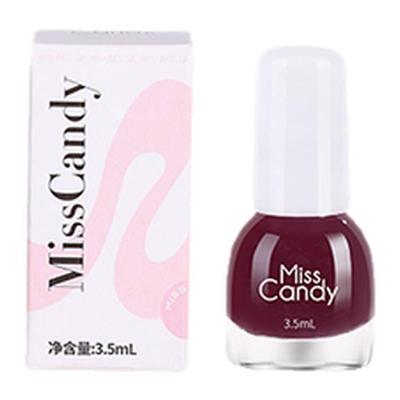 MissCandy健康指甲油免烤可撕拉3.5ml单瓶装迷你便携-MS