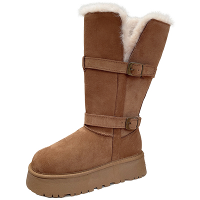 BL静哥加宽大码女鞋Y55076雪地靴子女款厚底2025新款长筒加绒东北