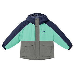 多多家男童棉服外套2025冬款儿童中大童加厚保暖连帽冬装棉袄棉衣