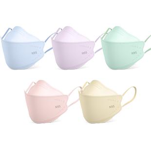 马卡龙儿童n95医用防护口罩医疗级别3d立体5小孩上学8到12岁专用6