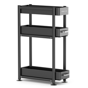 窄边调味料置物架抽拉调料架厨房台面调味品酱油醋调料品收纳架子