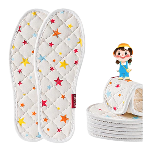 儿童鞋垫夏季薄款棉布棉麻吸汗防臭透气女款男童女童小孩专用宝宝