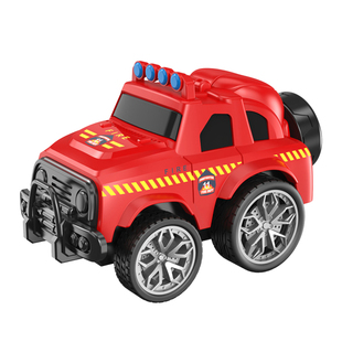 儿童特技旋转小汽车玩具回力小汽车警车1到3岁耐摔越野玩具车男孩
