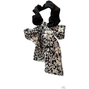 蝴蝶结发饰简约高级感低马尾新款发带头绳女生发绳飘带大肠发圈