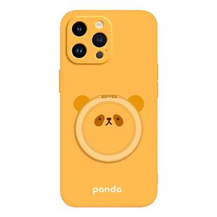 圆脸熊猫适用苹果16手机壳新款iPhone16ProMax硅胶Pro套Plus系列Max带支架支点壳全包防摔pm十六软外壳ip男女