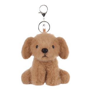 Apricot Lamb奶茶色拉布拉多钥匙扣书包挂件可爱玩偶毛绒包包挂饰