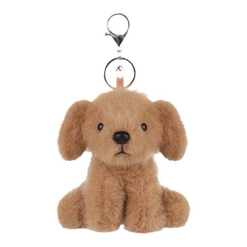 Apricot Lamb奶茶色拉布拉多钥匙扣书包挂件可爱玩偶毛绒包包挂饰