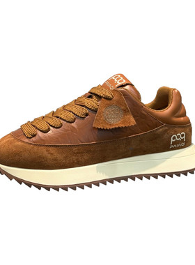 潮牌男鞋秋季新款低帮皮面网红鞋