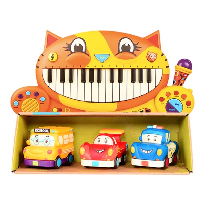 比乐玩具套装早教益智大嘴猫琴