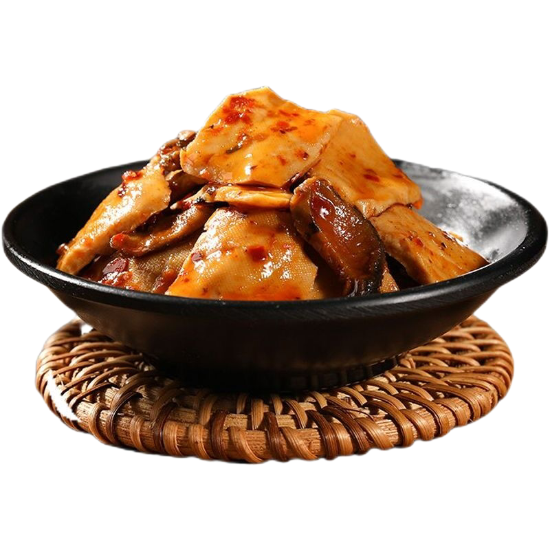 香菇豆干豆腐干辣条小零食小吃