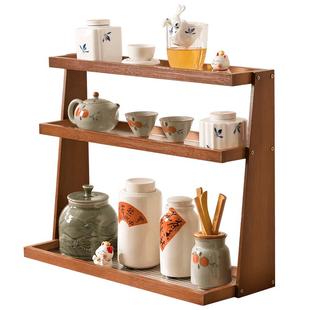 水杯子收纳置物架桌面杯架茶具储物马克杯水吧咖啡家用餐边柜多层