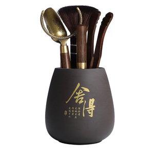 陶瓷茶道六君子套装高档茶具配件大全六件套轻奢收纳泡茶工具套装
