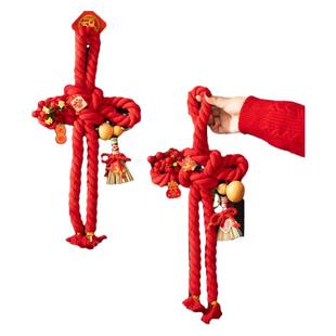 乔迁新居入户门万字结装饰挂件客厅氛围场景布置挂饰搬家仪式用品