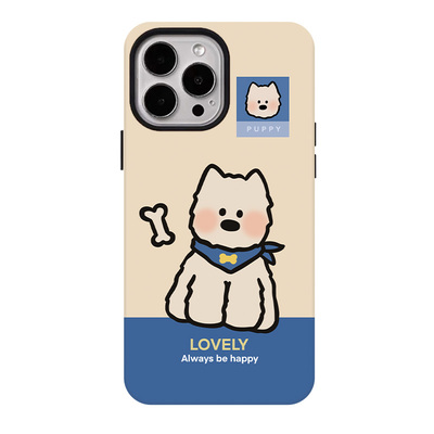 可爱西高地适用苹果17promax手机壳iphone16pro菲林磁吸支架个性华为P80小米15小众vivo防摔保护壳oppo简约