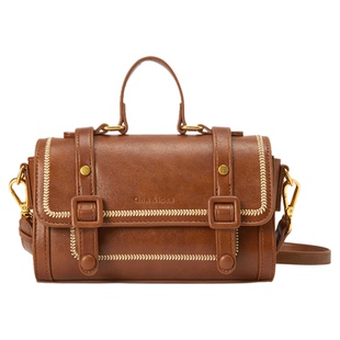 畹町复古手提水桶包秋冬女包时尚美拉德棕色系百搭通勤单肩斜挎包