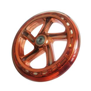 儿童两轮滑板车速滑鞋轮子配件刹车轮迪卡侬通用静音耐磨轱辘闪光