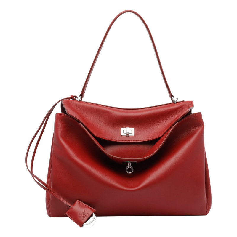 BALENCIAGA 巴黎世家女士中号rodeo 红色单肩包 26早春意大利代购
