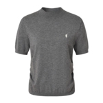 POLOWALK女式短袖针织衫2026夏季新品简约百搭修身显瘦短袖针织衫