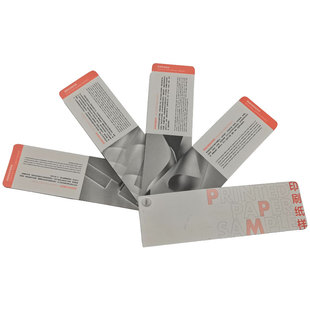 印刷工艺书籍画册海报标准纸张包装盒设计选纸参考工具样本卡手册