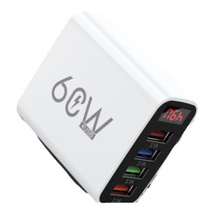 60快充头智能数显手机充电头多口usb插头充电器充满断电过充保护适用苹果安卓华为小米vivo荣耀OPPO5V2A10W