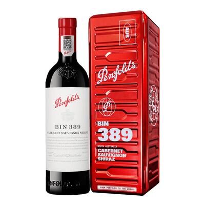 【自营】正品行货 奔富BIN389赤霞珠红葡萄酒750ml进口节日送礼