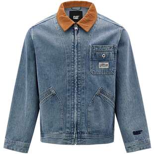 CAT卡特26春季新品男士复古翻领猎户工装牛仔夹克商场同款