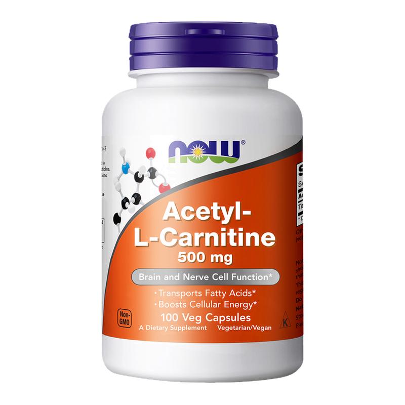 NOW乙酰Acetyl-L左旋肉碱盐酸盐Carnitine胶囊脑能量神经美国进口