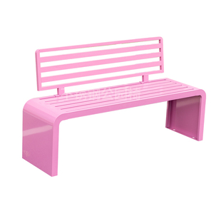 公园椅户外长椅不锈钢铁艺防腐塑木广场小区庭院商场露天椅长条凳