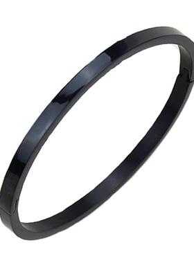 跨境欧美玫瑰金不锈钢极简手镯