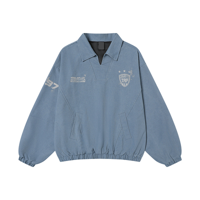 MRNEARLY美式春季水洗POLO衫长袖