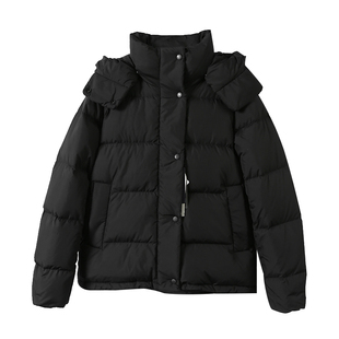 淘么淘 柜上2.3千+ 三星安心羽绒三防立裁可拆卸连帽收腰羽绒服女